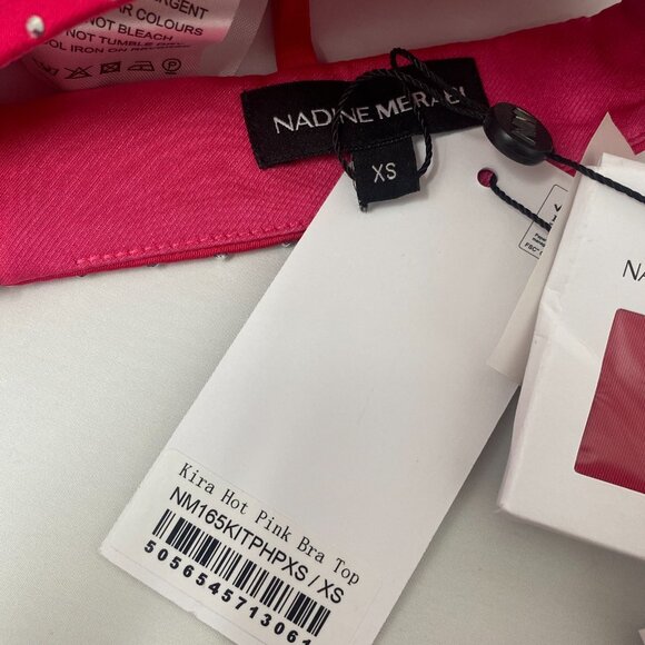 Nadine Merabi Kira Pink Studded Set XS NWT - Picture 12 of 13